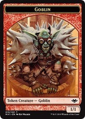 Goblin (010) // Serra the Benevolent Emblem (020) Double-Sided Token [Modern Horizons Tokens] | Grognard Games