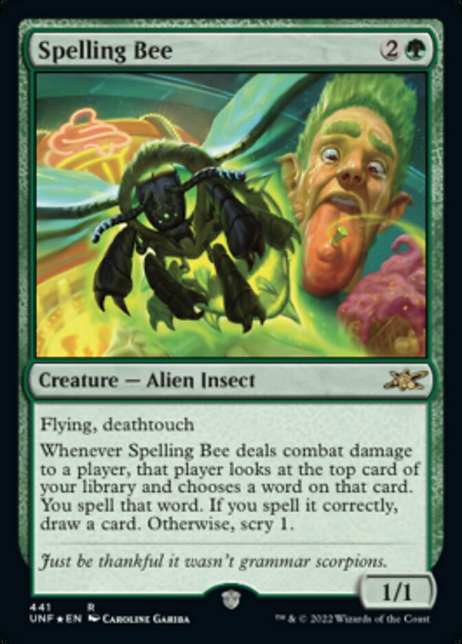 Spelling Bee (Galaxy Foil) [Unfinity] | Grognard Games