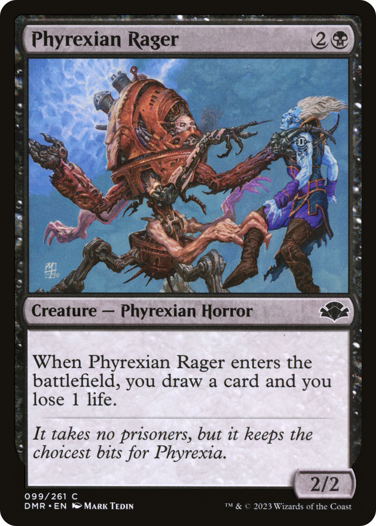 Phyrexian Rager [Dominaria Remastered] | Grognard Games