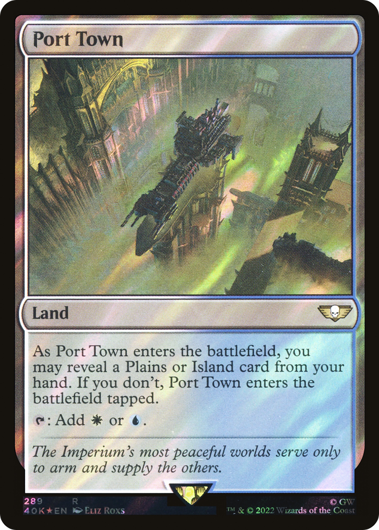Port Town (Surge Foil) [Universes Beyond: Warhammer 40,000] | Grognard Games