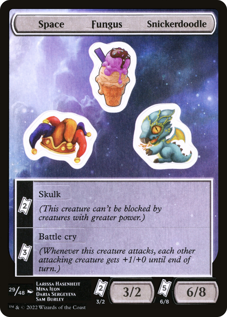 Space Fungus Snickerdoodle [Unfinity Stickers] | Grognard Games