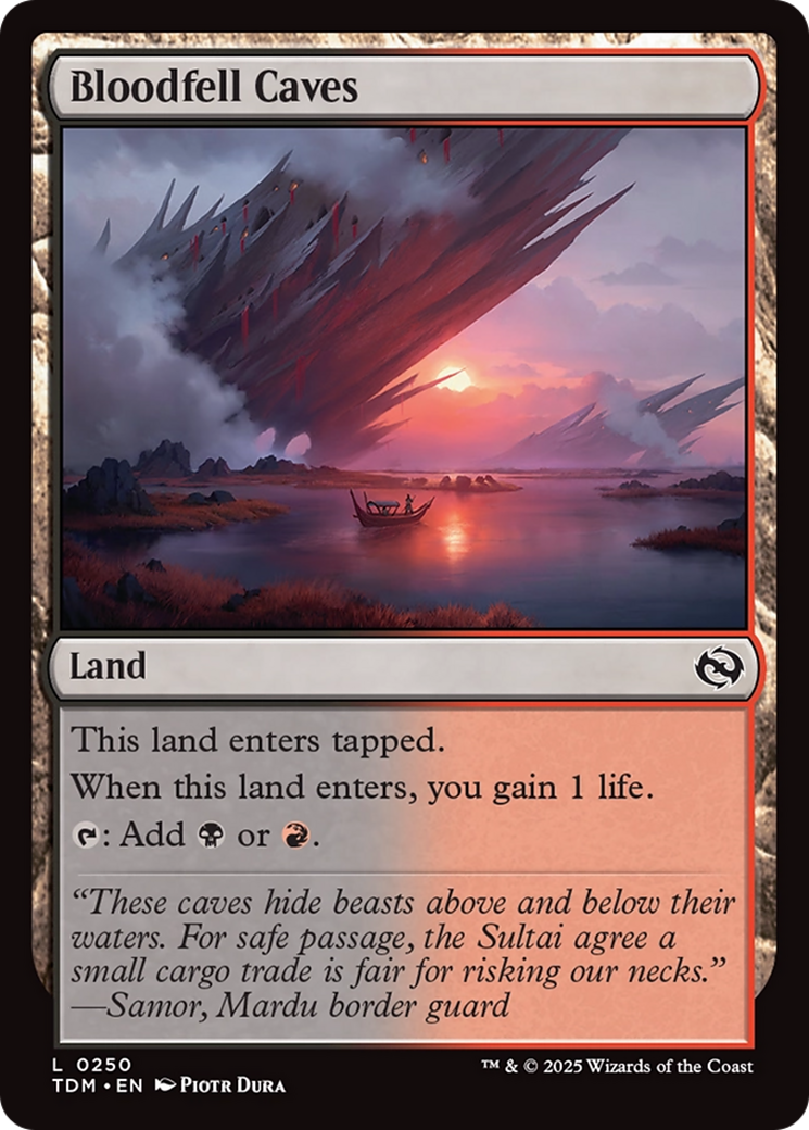 Bloodfell Caves [Tarkir: Dragonstorm] | Grognard Games