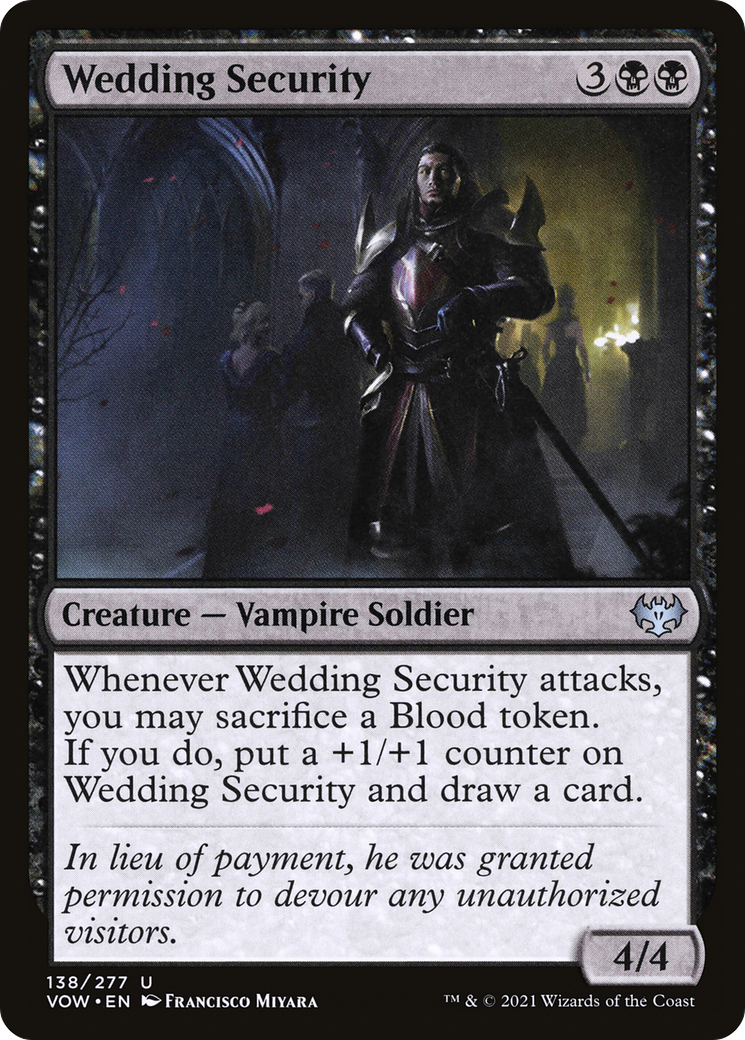 Wedding Security (Showcase Fang Frame) [Innistrad: Crimson Vow] | Grognard Games