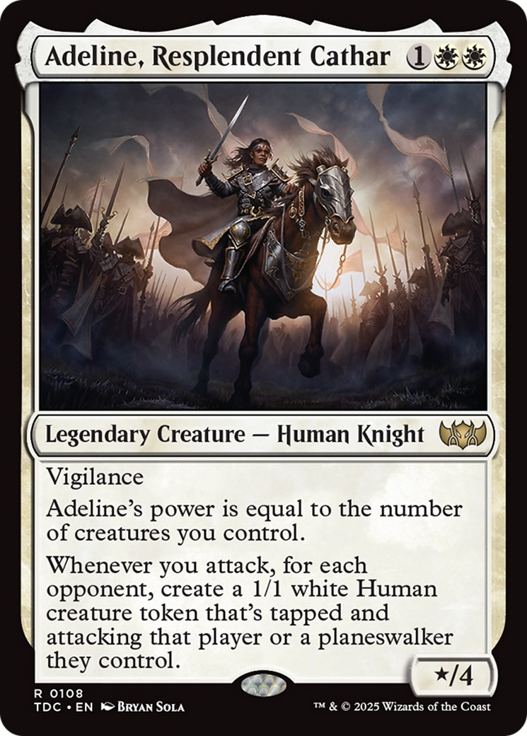 Adeline, Resplendent Cathar [Tarkir: Dragonstorm Commander] | Grognard Games