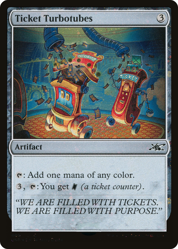 Ticket Turbotubes (Galaxy Foil) [Unfinity] | Grognard Games
