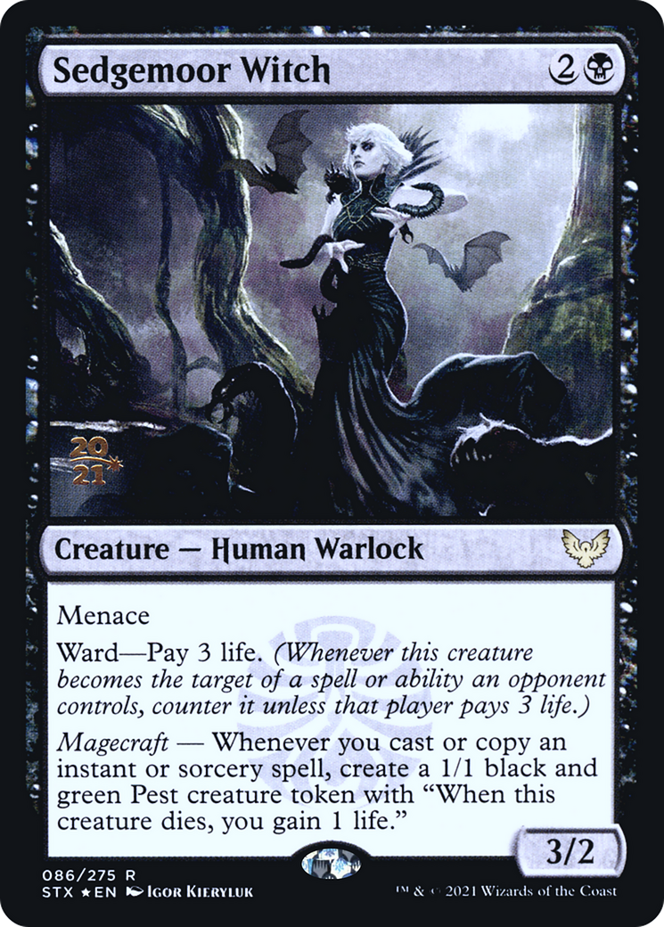 Sedgemoor Witch [Strixhaven: School of Mages Prerelease Promos] | Grognard Games