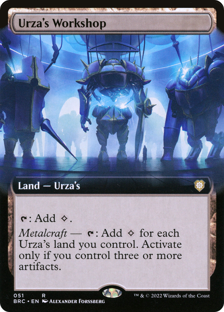 Urza's Workshop (Extended Art) [The Brothers' War Commander] | Grognard Games