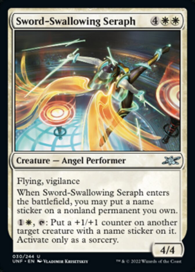 Sword-Swallowing Seraph [Unfinity] | Grognard Games