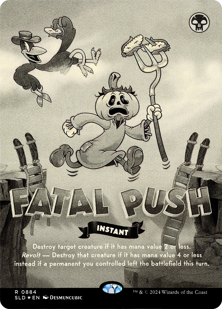 Fatal Push (0884) (Black & White Foil) [Secret Lair Drop Series] | Grognard Games