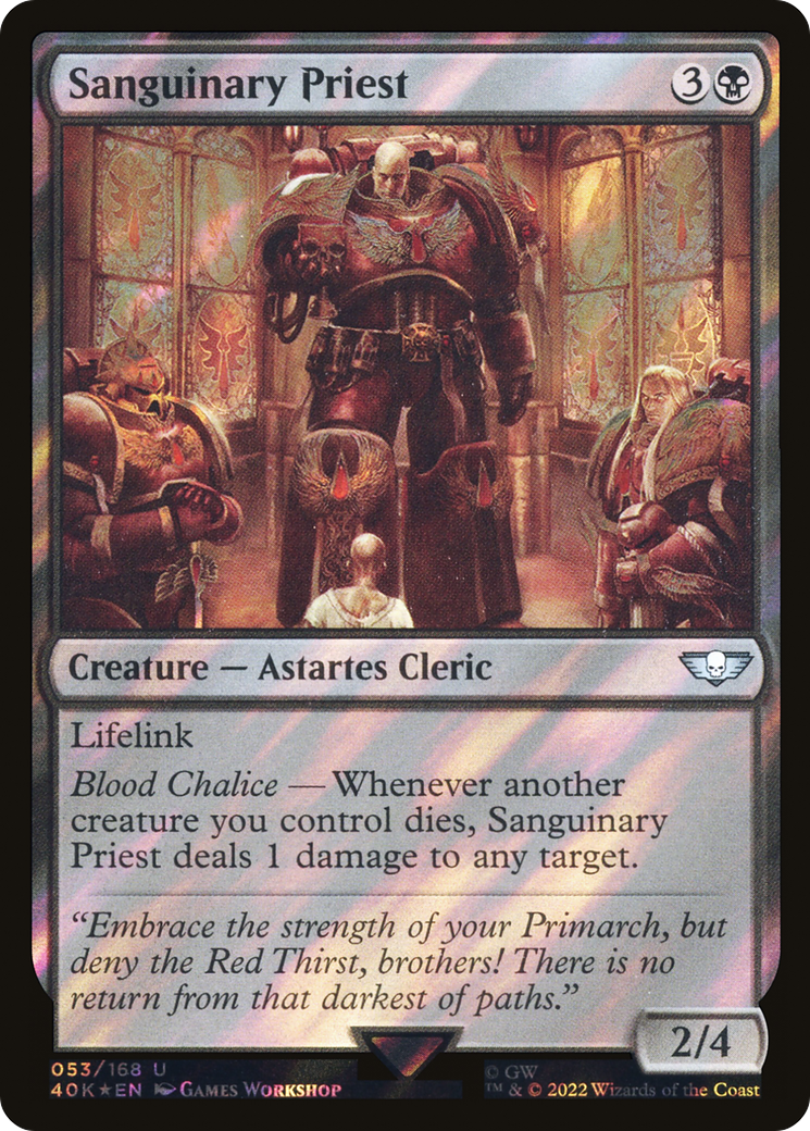 Sanguinary Priest (Surge Foil) [Universes Beyond: Warhammer 40,000] | Grognard Games