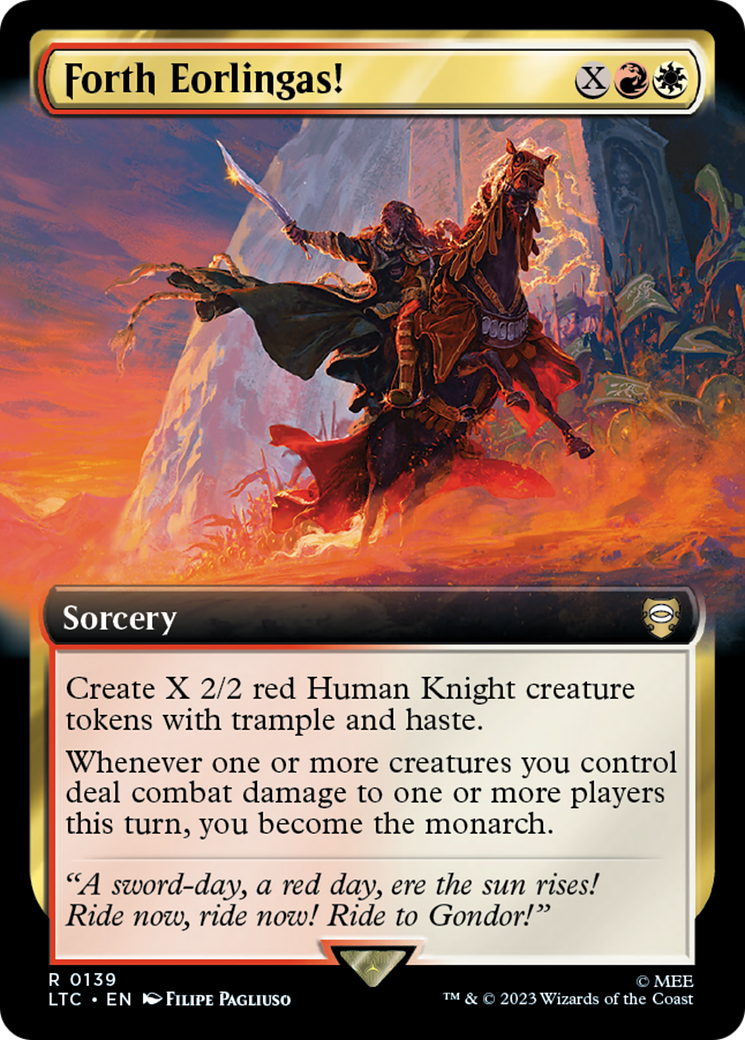 Forth Eorlingas! (Extended Art) [The Lord of the Rings: Tales of Middle-Earth Commander] | Grognard Games
