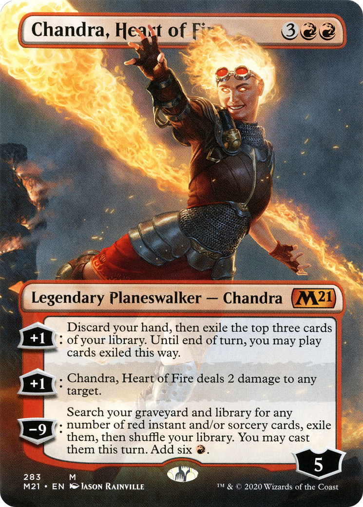 Chandra, Heart of Fire (Borderless) [Core Set 2021] | Grognard Games