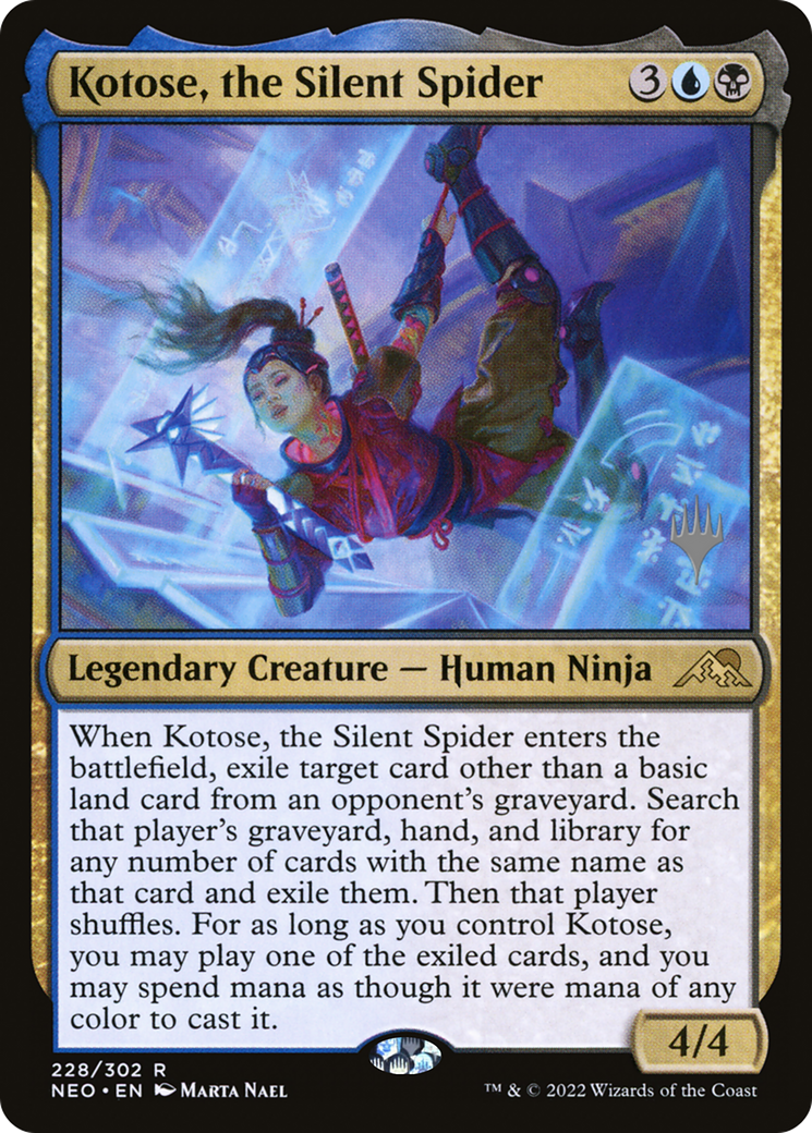 Kotose, the Silent Spider (Promo Pack) [Kamigawa: Neon Dynasty Promos] | Grognard Games