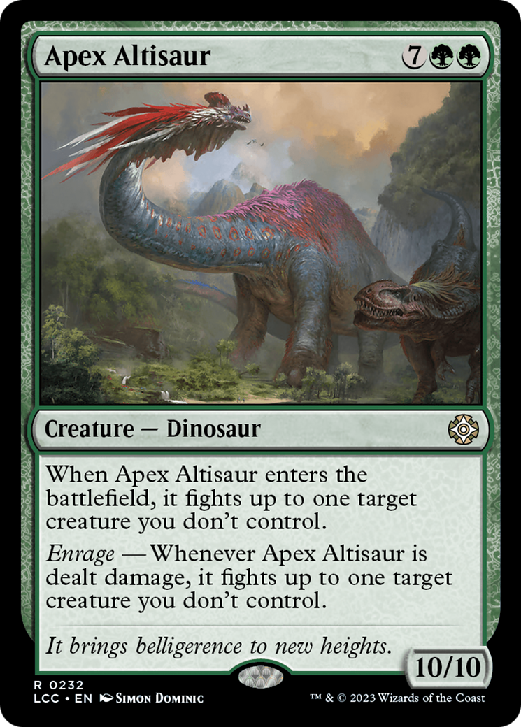 Apex Altisaur [The Lost Caverns of Ixalan Commander] | Grognard Games