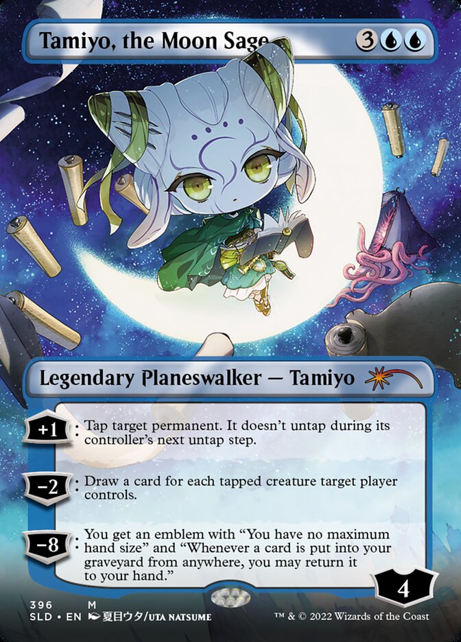 Tamiyo, the Moon Sage (Borderless) [Secret Lair Drop Series] | Grognard Games