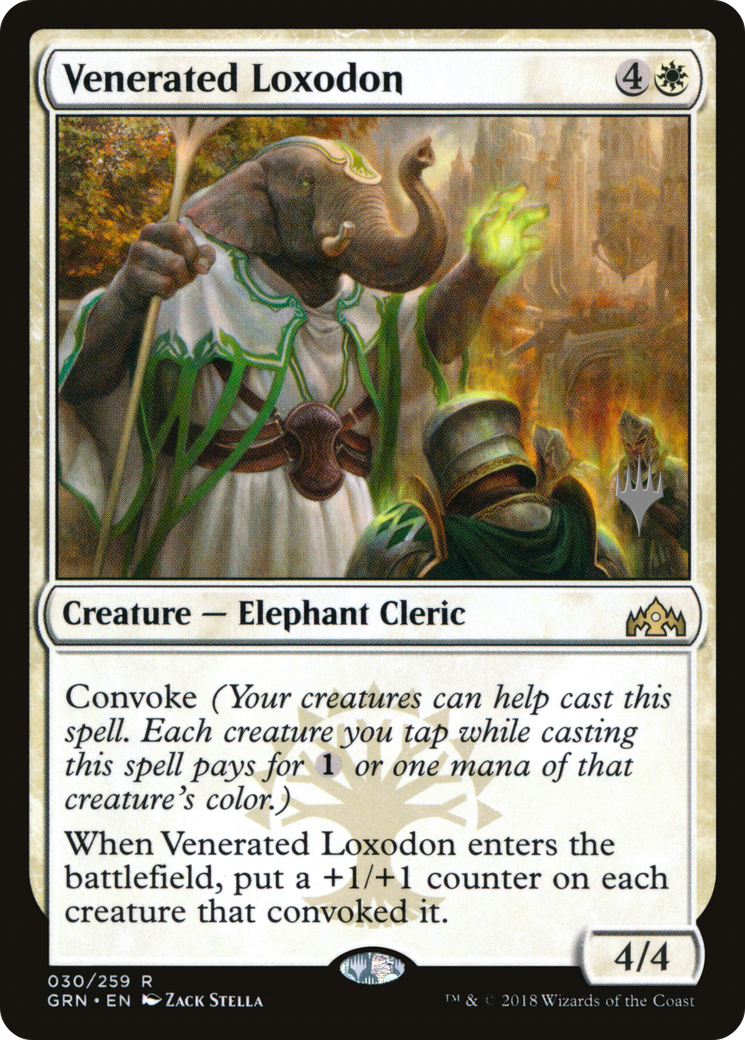 Venerated Loxodon (Promo Pack) [Guilds of Ravnica Promos] | Grognard Games
