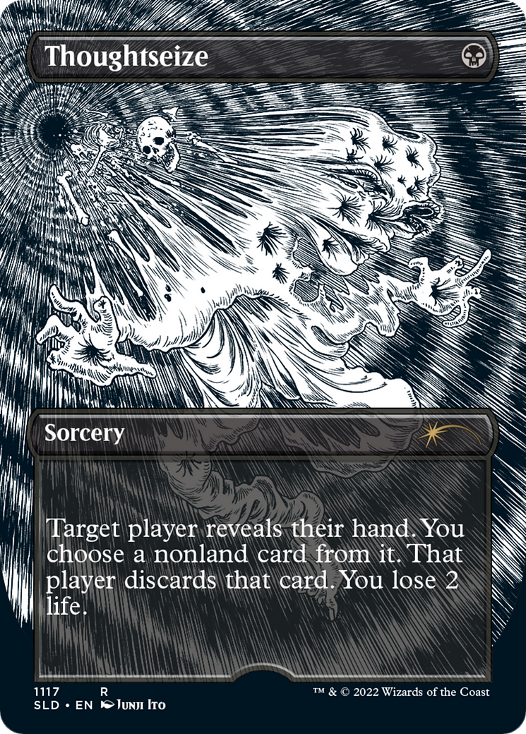 Thoughtseize (Japanese Borderless) [Secret Lair Drop Series] | Grognard Games