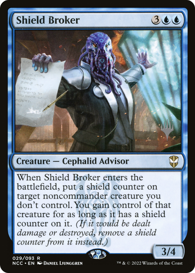 Shield Broker (Promo Pack) [Streets of New Capenna Commander Promos] | Grognard Games