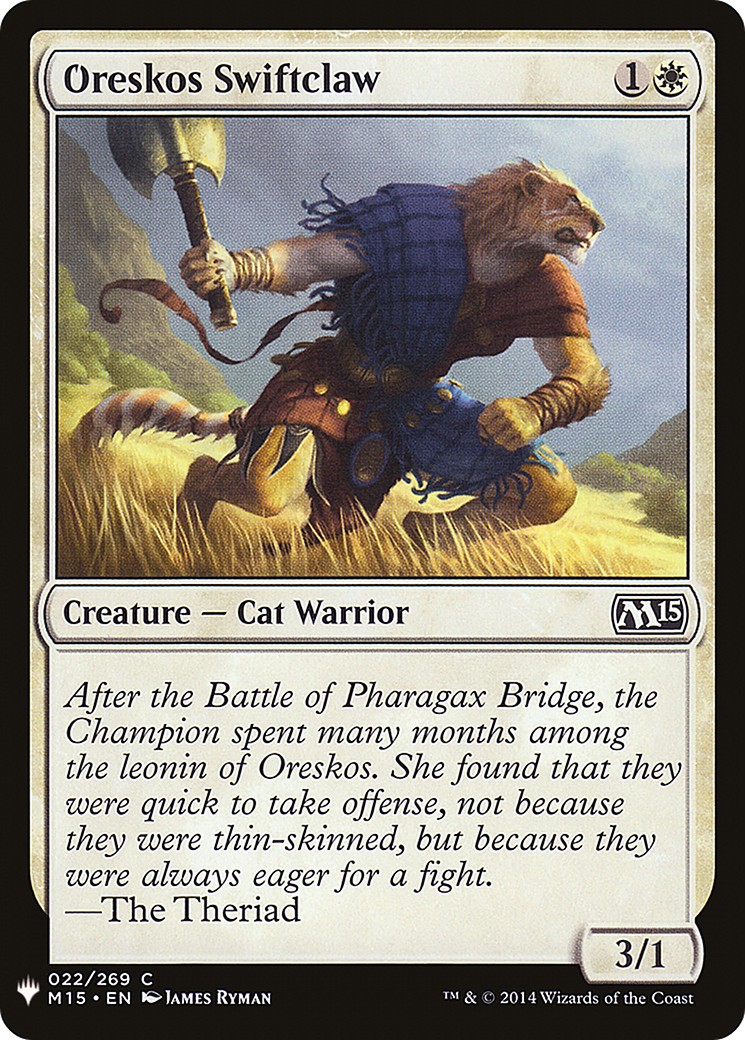 Oreskos Swiftclaw [Mystery Booster] | Grognard Games