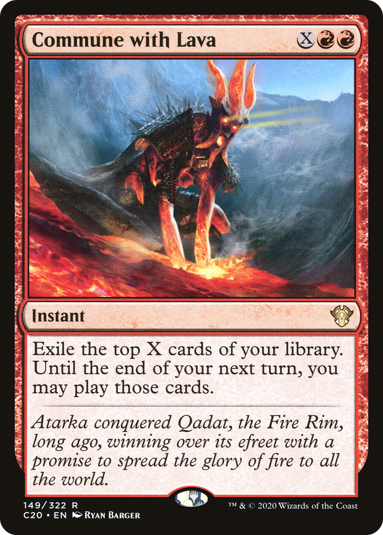 Commune with Lava [Commander 2020] | Grognard Games