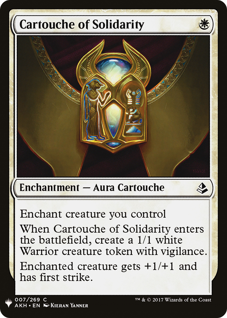 Cartouche of Solidarity [Mystery Booster] | Grognard Games