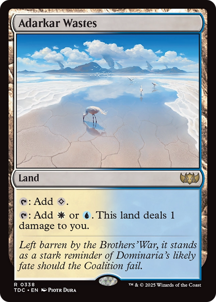 Adarkar Wastes [Tarkir: Dragonstorm Commander] | Grognard Games