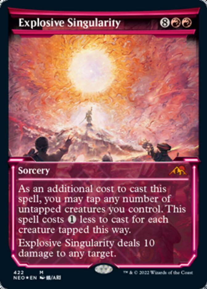 Explosive Singularity (Showcase) (Foil Etched) [Kamigawa: Neon Dynasty] | Grognard Games
