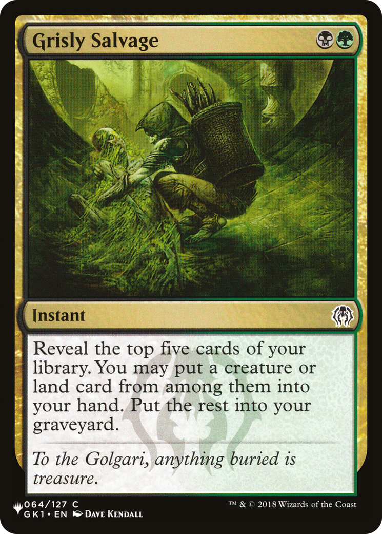 Grisly Salvage [The List] | Grognard Games