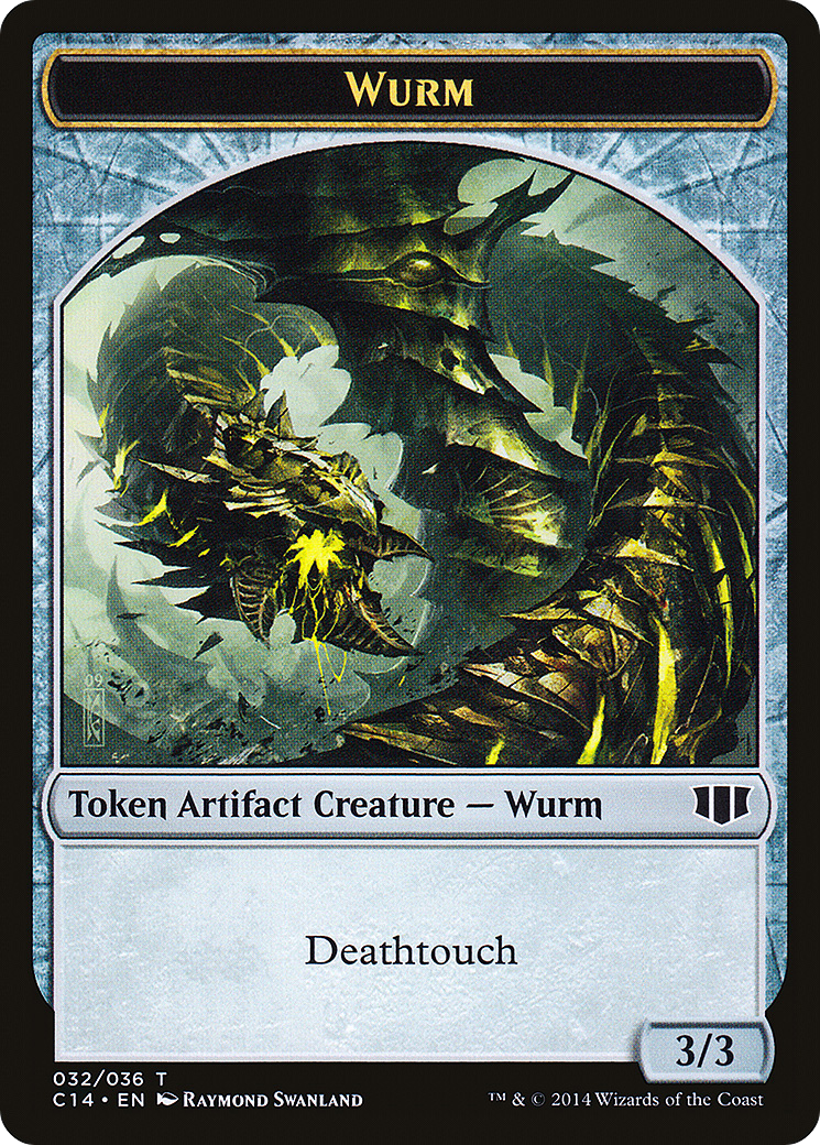 Wurm (032/036) // Goat Double-sided Token [Commander 2014 Tokens] | Grognard Games