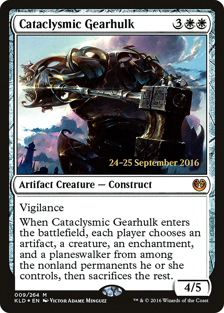 Cataclysmic Gearhulk  [Kaladesh Prerelease Promos] | Grognard Games