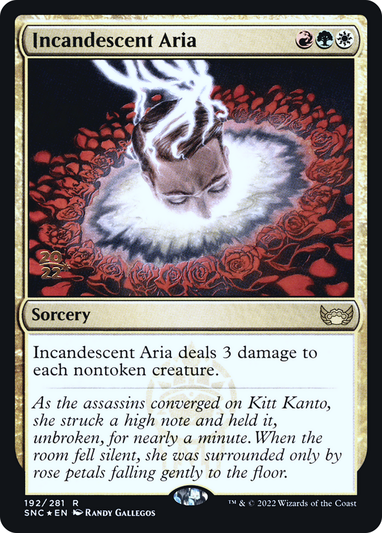 Incandescent Aria [Streets of New Capenna Prerelease Promos] | Grognard Games