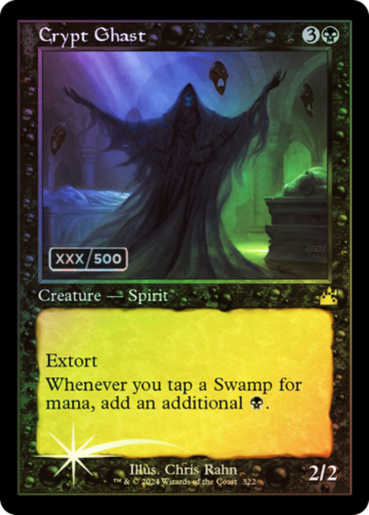 Crypt Ghast (Retro) (Serialized) [Ravnica Remastered] | Grognard Games