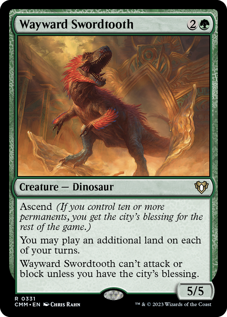 Wayward Swordtooth [Commander Masters] | Grognard Games