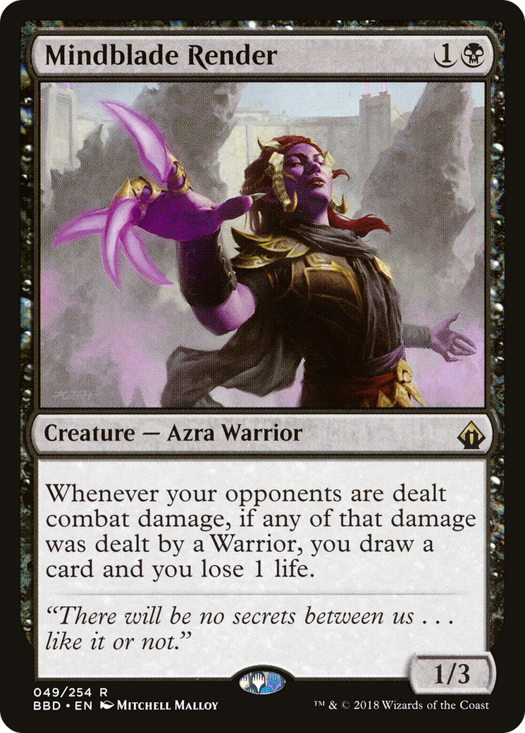 Mindblade Render (BBD-049) - Battlebond Foil | Grognard Games