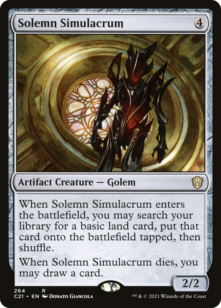 Solemn Simulacrum [Commander 2021] | Grognard Games