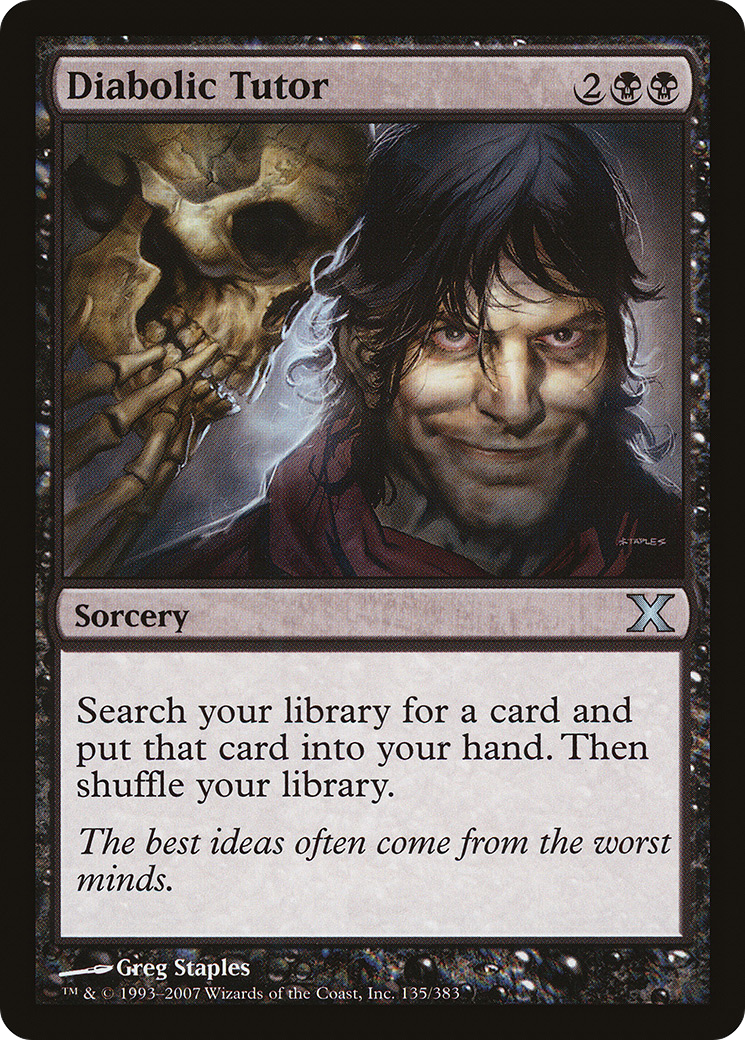 Diabolic Tutor [Tenth Edition] | Grognard Games