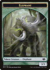 Bird (003) // Elephant (012) Double-Sided Token [Modern Horizons Tokens] | Grognard Games