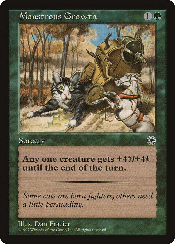 Monstrous Growth (With Flavor Text) [Portal] | Grognard Games