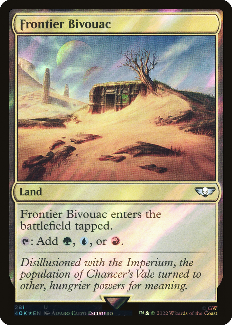 Frontier Bivouac (Surge Foil) [Universes Beyond: Warhammer 40,000] | Grognard Games