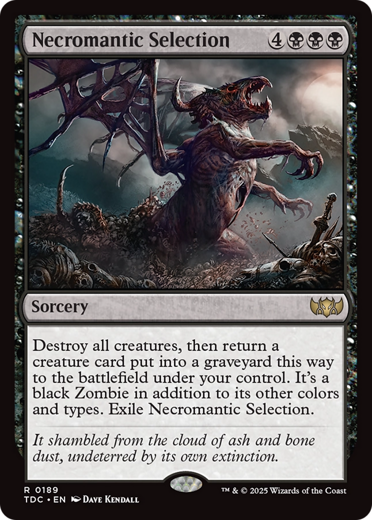 Necromantic Selection [Tarkir: Dragonstorm Commander] | Grognard Games