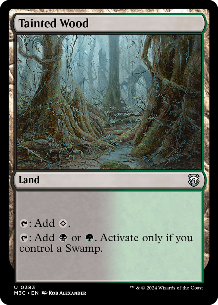 Tainted Wood (Ripple Foil) [Modern Horizons 3 Commander] | Grognard Games