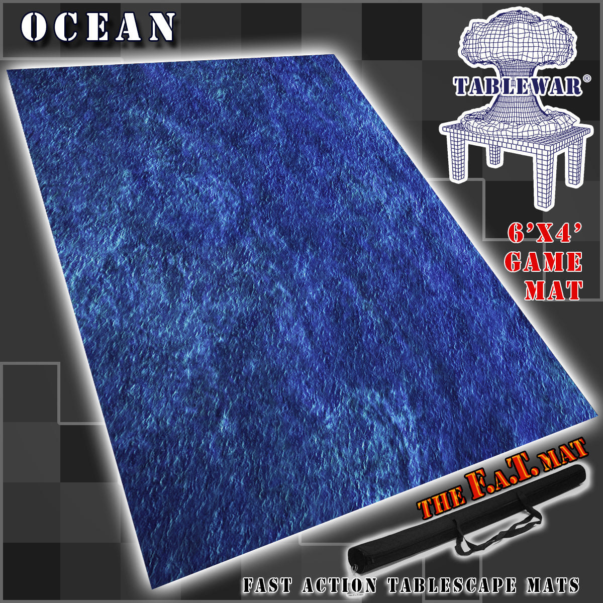 FAT MAT Ocean 6x4' | Grognard Games