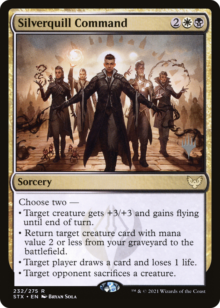 Silverquill Command (Promo Pack) [Strixhaven: School of Mages Promos] | Grognard Games