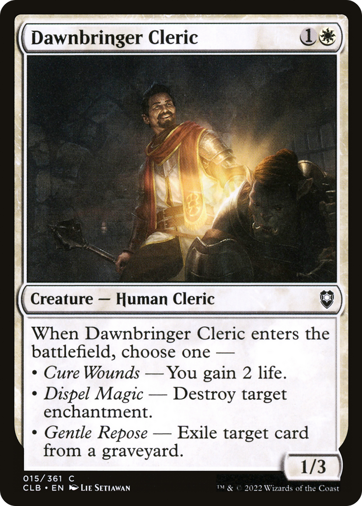 Dawnbringer Cleric [Commander Legends: Battle for Baldur's Gate] | Grognard Games