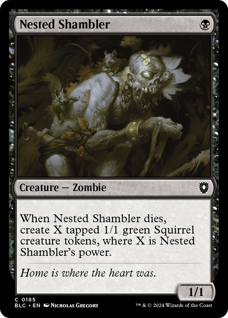 Nested Shambler [Bloomburrow Commander] | Grognard Games