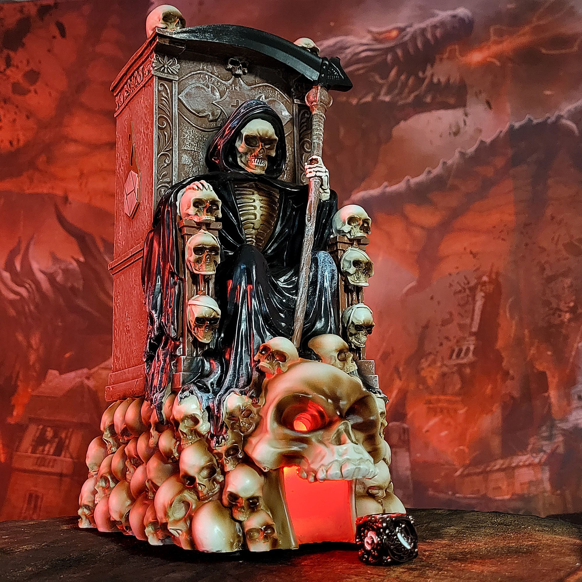 Forged Gaming Grim Bones Reaper Dice Tower | Grognard Games