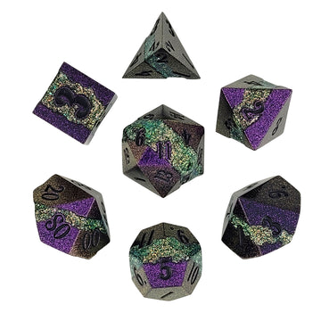 Forged Gaming Brilliant Expanse 7-Piece Metal Dice Set | Grognard Games