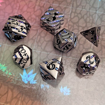Forged Gaming Banded Celestial Ore Metal RPG Set of 7 | Grognard Games