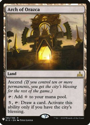 Arch of Orazca (LIST-185) - The List Reprints | Grognard Games