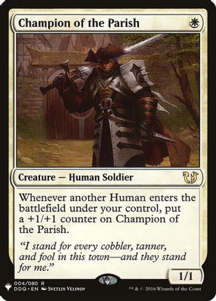 Champion of the Parish (LIST-004) - The List Reprints | Grognard Games